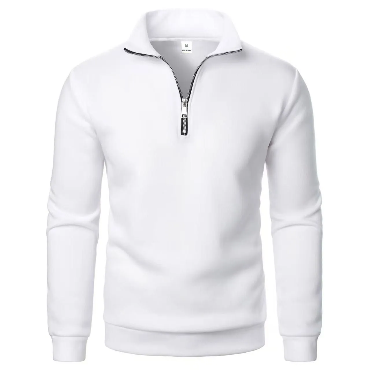 Men's  Quarter Zip Pullover Sweatshirt Long Sleeve Casual Mock Neck Stand Collar Fleece Top thumbnail 7