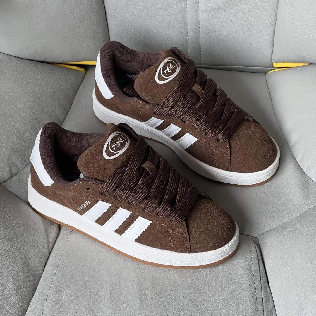 Women's Suede (TIANRUNAR Chunky Skate Sneakers with Pink Side Stripes and Thick Fat Laces Retro Y2K Casual Shoes thumbnail 4