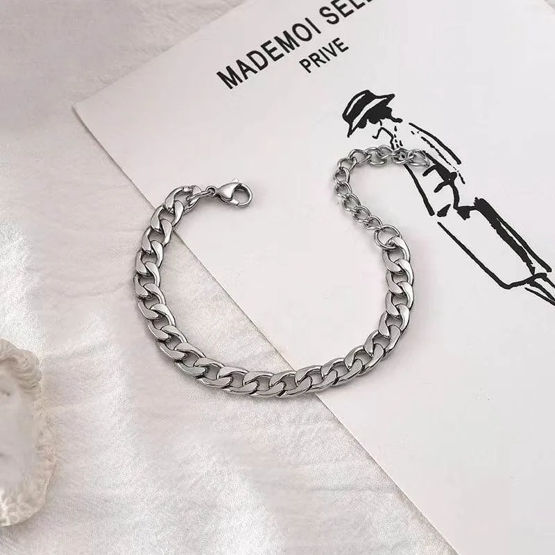 Unisex Iced Out Cuban Link Bracelet with Shimmering Crystal Accents Silver Gold and Rose Gold Finishes showcase 7