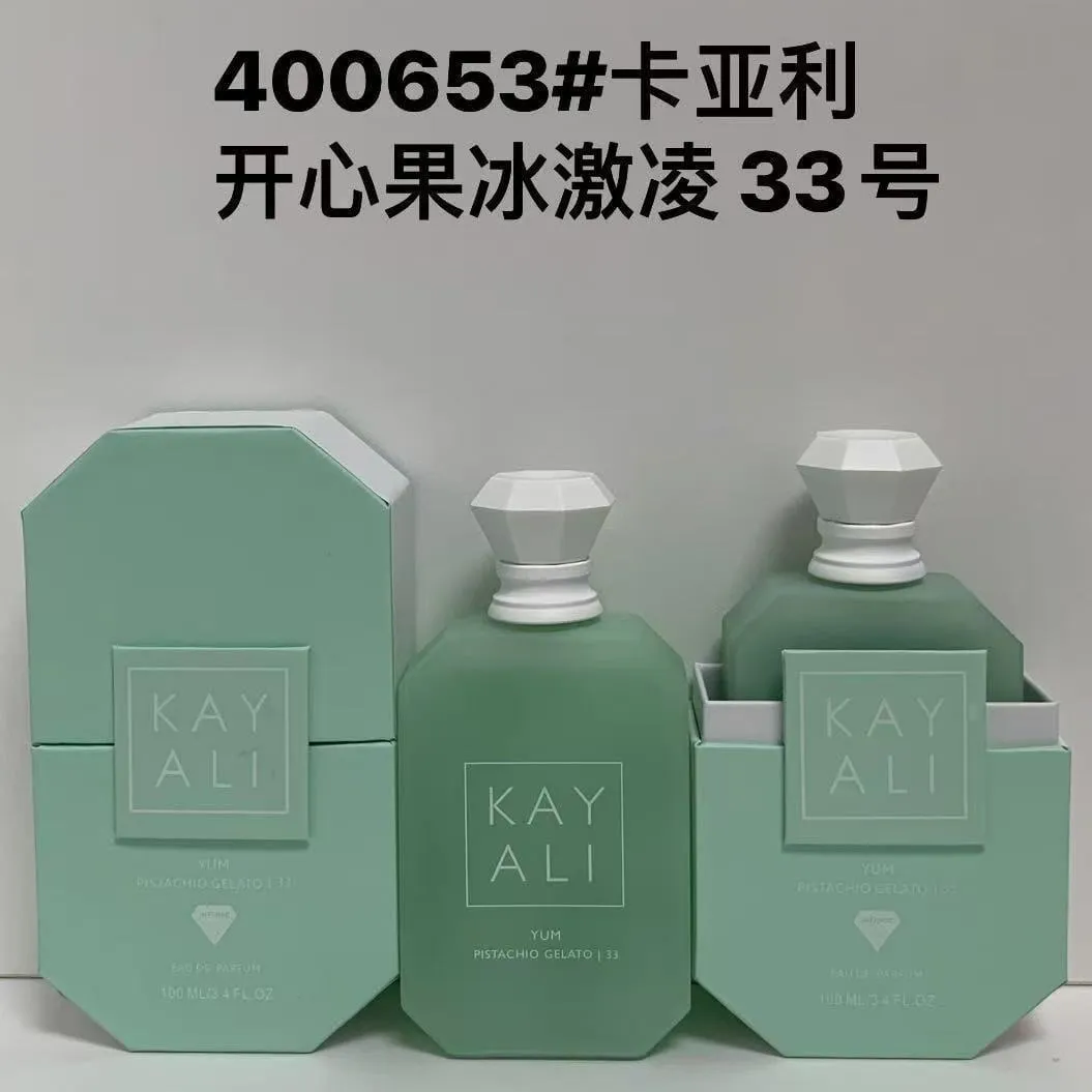 KAYALI Luxury Fragrance Collection Featuring Eden Juicy Apple Vanilla 28 Yum Pistachio Gelato and Sparkling Lychee Perfumes showcase 4