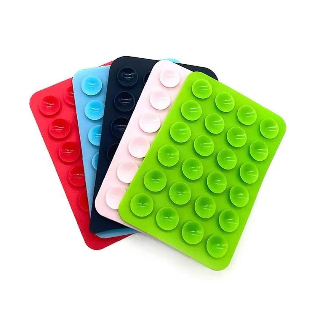 Silicone Suction Cup Phone Mount Pad Adhesive Mat for Hands Free Mirror Shower Window Mirror 15 Colors thumbnail 5
