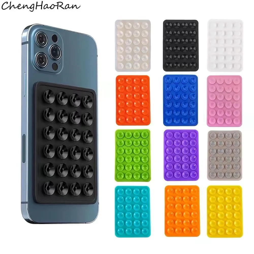 Silicone Suction Cup Phone Mount Pad Adhesive Mat for Hands Free Mirror Shower Window Mirror 15 Colors thumbnail 7