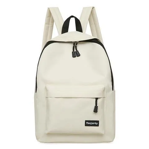 Unisex Classic Canvas Campus Backpack Minimalist School Bag with Front Pocket for Laptop and Daily Essentials thumbnail 4