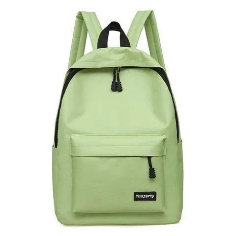 Unisex Classic Canvas Campus Backpack Minimalist School Bag with Front Pocket for Laptop and Daily Essentials thumbnail 2