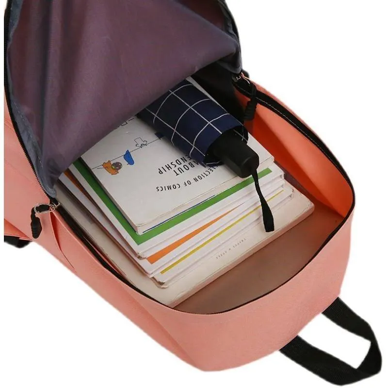 Unisex Classic Canvas Campus Backpack Minimalist School Bag with Front Pocket for Laptop and Daily Essentials showcase 4