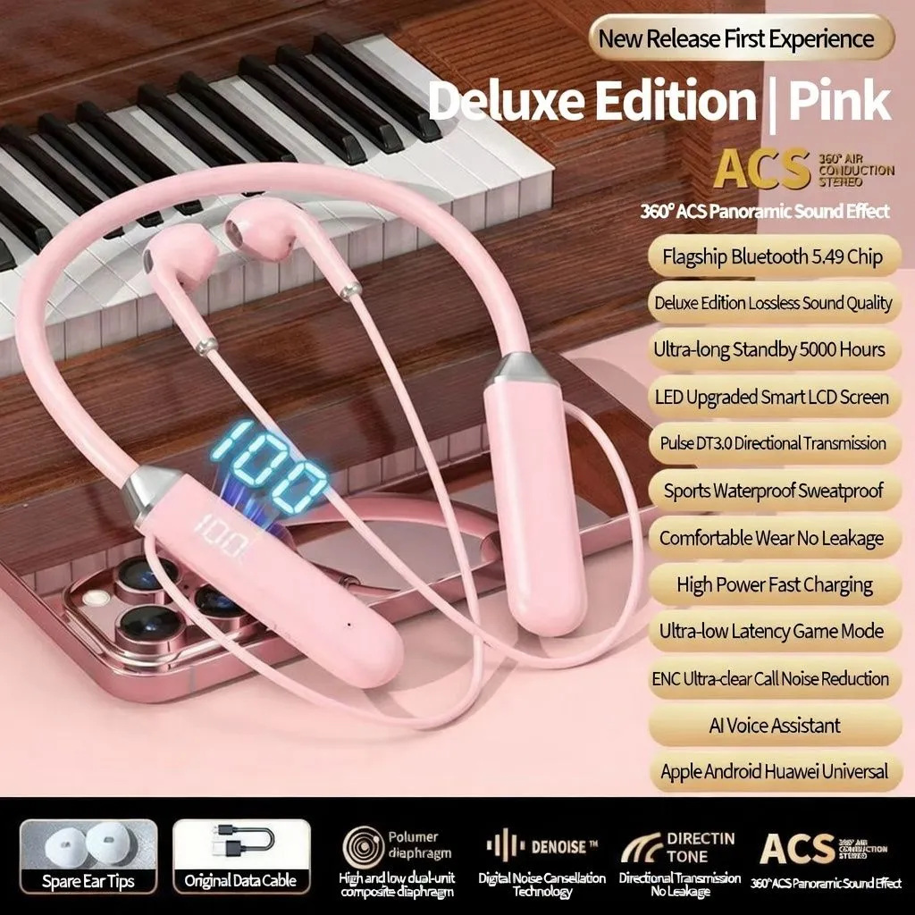 Wireless Bluetooth Neckband Earphones – Long Battery Sports Running Headphones for iPhone, Huawei, OPPO, Vivo thumbnail 4